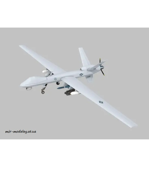 №4172 - MQ-9 Reaper 1/32 (Paper-Replika) из бумаги — развертка (шаблон) papercraft скачать бесплатно | Мир бумажного моделирования