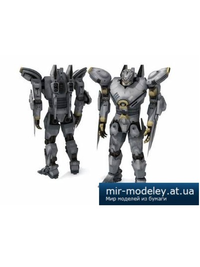 №4239 - Jaeger Striker Eureka - Pacific Rim (Paper-Replika) из бумаги — развертка (шаблон) papercraft скачать бесплатно | Мир бумажного моделирования