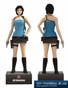 №4277 - Джилл Валентайн / Jill Valentine (Resident Evil) (Рaper-replika) из бумаги — развертка (шаблон) papercraft скачать бесплатно | Мир бумажного моделирования