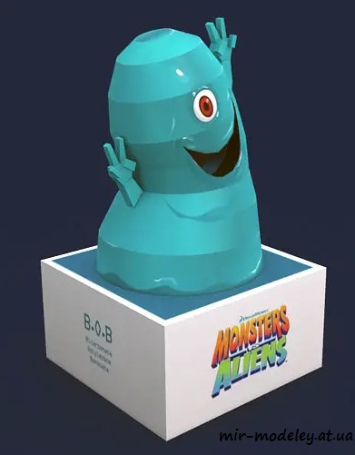 №4406 - BOB - Monsters vs Aliens (Paper-Replika) из бумаги — развертка (шаблон) papercraft скачать бесплатно | Мир бумажного моделирования