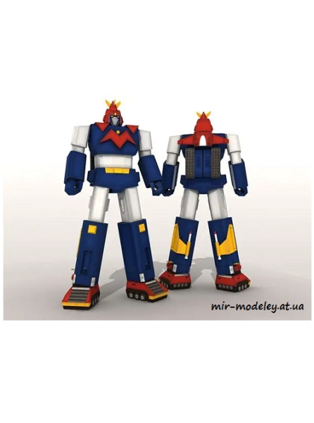 №4409 - Voltes V(Voltus V) (Paper-Replika) из бумаги — развертка (шаблон) papercraft скачать бесплатно | Мир бумажного моделирования