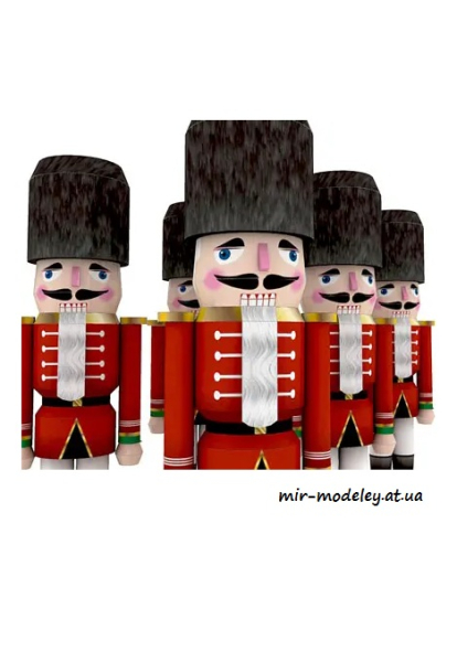 №4424 - Nutcracker (Paper-Replika) из бумаги — развертка (шаблон) papercraft скачать бесплатно | Мир бумажного моделирования