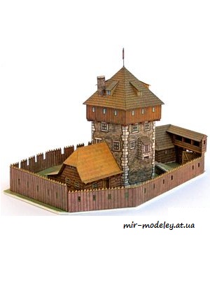№4890 - Hlasenicka tvrz (ABC 1980-21) из бумаги — развертка (шаблон) papercraft скачать бесплатно | Мир бумажного моделирования