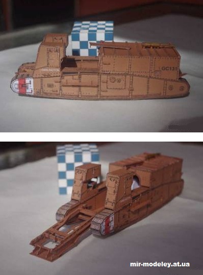 №520 - Самоходная артиллерийская установка Gun Carrier Mark I (Wayne McCullough) из бумаги — развертка (шаблон) papercraft скачать бесплатно | Мир бумажного моделирования