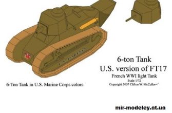 534 6 ton tank m1917 wayne mccullough iz bumagi razvertka shablon papercraft skachat besplatno mir bumazhnogo modelirovanija 8e23f7c.jpg