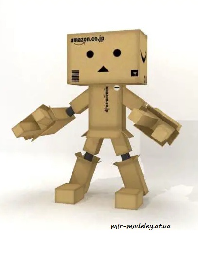 №6427 - Danboard Poseable Papertoy (Paper-Replika) из бумаги — развертка (шаблон) papercraft скачать бесплатно | Мир бумажного моделирования