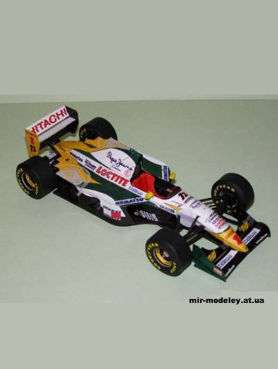 №692 - Болид Lotus 107C (PKAA) из бумаги — развертка (шаблон) papercraft скачать бесплатно | Мир бумажного моделирования