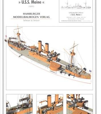 708 bronenosec uss maine hmv iz bumagi razvertka shablon papercraft skachat besplatno mir bumazhnogo modelirovanija 5dc9b77.jpg