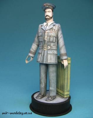№7888 - Чешский пилот Франтишек Файтл / Czech pilot Frantisek Fajtl (Перекрас ABC 9/2005) из бумаги — развертка (шаблон) papercraft скачать бесплатно | Мир бумажного моделирования