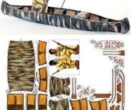 7928 ohotniche kanoe algonkinov loveckaacute kaacutenoe algonkinu abc 142006 iz bumagi razvertka shablon papercraft skachat besplatno mir bumazh a79c4a0.jpg