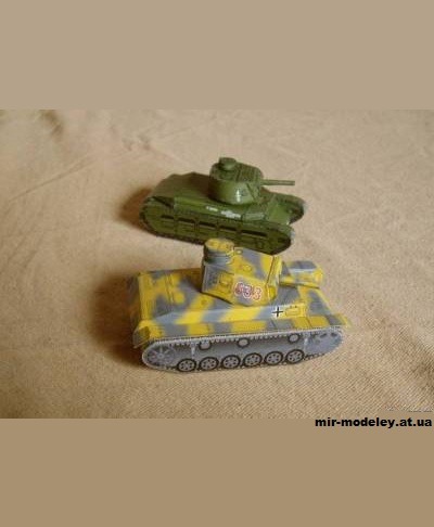 №798 - Танк Matilda MK.II и Panzer PZ.III Ausf.J (bestpapermodels) из бумаги — развертка (шаблон) papercraft скачать бесплатно | Мир бумажного моделирования