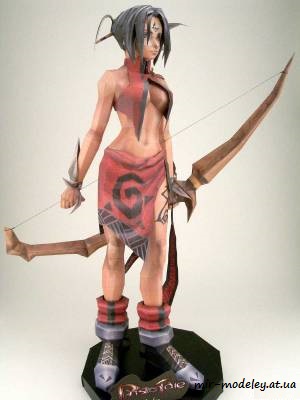 №8352 - Archer - Priston Tale (3D Paper) из бумаги — развертка (шаблон) papercraft скачать бесплатно | Мир бумажного моделирования