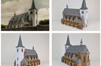 921 cerkov svjatogo lavrentija 1960 goda kirche st laurentius anno 1960 mondorfer bastelbogen iz bumagi razvertka shablon papercraft skachat besp 3b81551.jpg