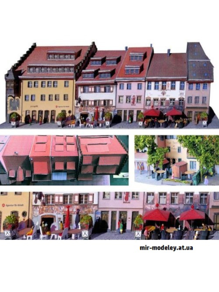 №9257 - Das Schwörhaus von Ulm/Donau (Dieter Welz) (Dieter Welz / Ausschneide Bogen 26) из бумаги — развертка (шаблон) papercraft скачать бесплатно | Мир бумажного моделирования