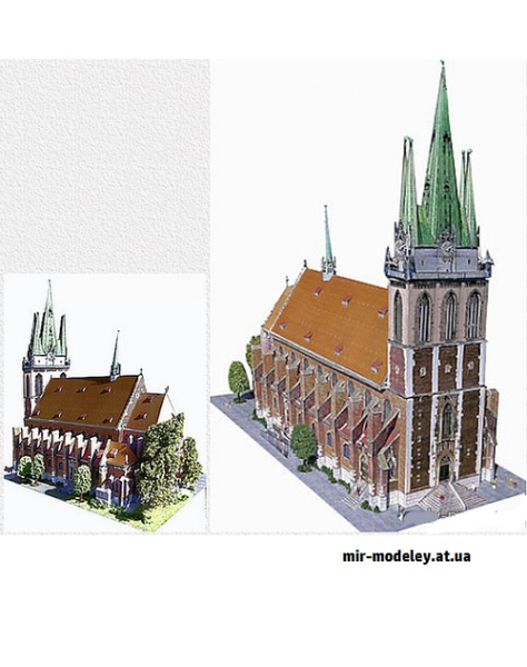 №9261 - Церковь Святого Георга в Ульме, Донау / Georgskirche in Ulm/Donau (Dieter Welz / Ausschneide Bogen 30) из бумаги — развертка (шаблон) papercraft скачать бесплатно | Мир бумажного моделирования