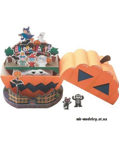 №9425 - Halloween House (Canon) из бумаги — развертка (шаблон) papercraft скачать бесплатно | Мир бумажного моделирования