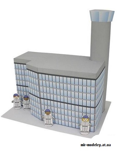 №9466 - Control Tower (Canon) из бумаги — развертка (шаблон) papercraft скачать бесплатно | Мир бумажного моделирования