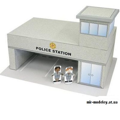 9472 police station canon iz bumagi razvertka shablon papercraft skachat besplatno mir bumazhnogo modelirovanija b312b04.jpg