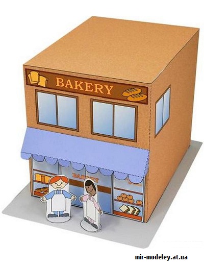 №9504 - Shop (Canon) из бумаги — развертка (шаблон) papercraft скачать бесплатно | Мир бумажного моделирования