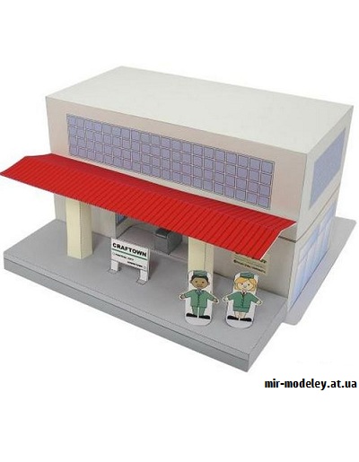 №9507 - Station (Canon) из бумаги — развертка (шаблон) papercraft скачать бесплатно | Мир бумажного моделирования