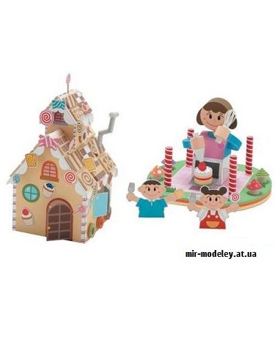 №9514 - Cookie House (Canon) из бумаги — развертка (шаблон) papercraft скачать бесплатно | Мир бумажного моделирования