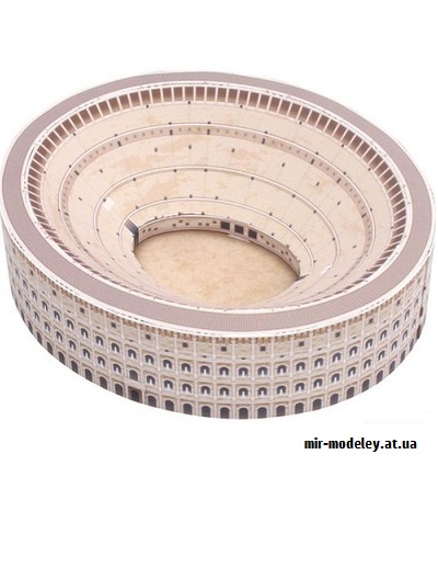 №9554 - Colosseum, Italy Mini Version (Canon) из бумаги — развертка (шаблон) papercraft скачать бесплатно | Мир бумажного моделирования