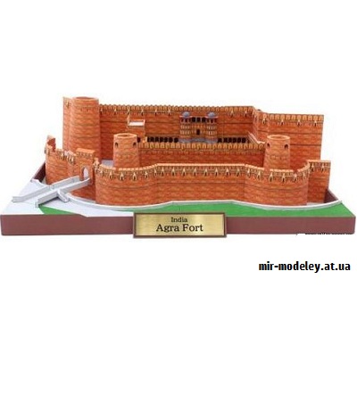 №9561 - Agra Fort, India (Canon) из бумаги — развертка (шаблон) papercraft скачать бесплатно | Мир бумажного моделирования