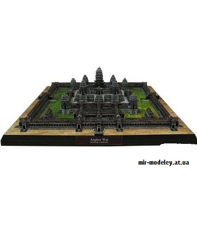 №9562 - Angkor Wat, Cambodia (Canon) из бумаги — развертка (шаблон) papercraft скачать бесплатно | Мир бумажного моделирования