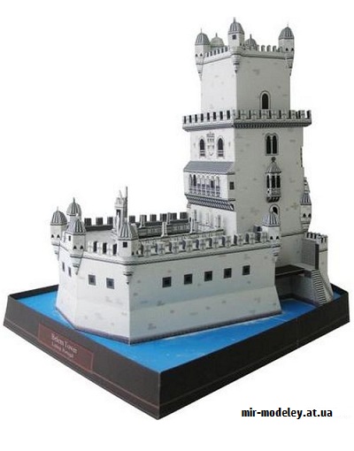 №9564 - Belem Tower, Portugal (Canon) из бумаги — развертка (шаблон) papercraft скачать бесплатно | Мир бумажного моделирования