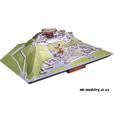 №9668 - Potala Palace, China (Canon) из бумаги — развертка (шаблон) papercraft скачать бесплатно | Мир бумажного моделирования