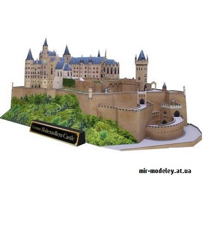 №9675 - Hohenzollern Castle, Germany (Canon) из бумаги — развертка (шаблон) papercraft скачать бесплатно | Мир бумажного моделирования