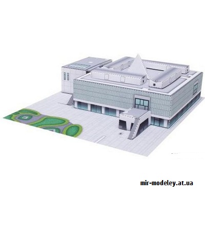 №9679 - National Museum of Western Art, Japan Mini Version (Canon) из бумаги — развертка (шаблон) papercraft скачать бесплатно | Мир бумажного моделирования