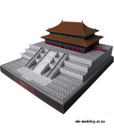 №9683 - Forbidden City, China (Canon) из бумаги — развертка (шаблон) papercraft скачать бесплатно | Мир бумажного моделирования