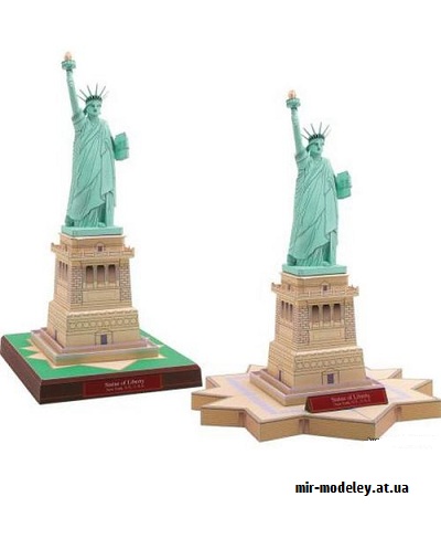 №9689 - Statue of Liberty, United States of America (Canon) из бумаги — развертка (шаблон) papercraft скачать бесплатно | Мир бумажного моделирования