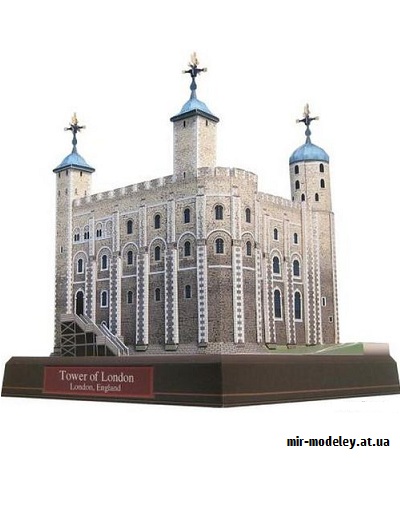 №9694 - Tower of London, England (Canon) из бумаги — развертка (шаблон) papercraft скачать бесплатно | Мир бумажного моделирования