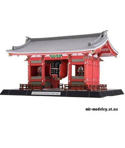 №9703 - Kaminarimon Gate of Senso-ji Temple, Japan (Canon) из бумаги — развертка (шаблон) papercraft скачать бесплатно | Мир бумажного моделирования