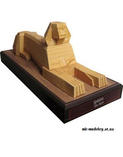 №9713 - Sphinx, Egypt (Canon) из бумаги — развертка (шаблон) papercraft скачать бесплатно | Мир бумажного моделирования
