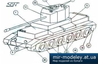 1125 challenger levsha 112002 iz bumagi razvertka shablon papercraft skachat besplatno mir bumazhnogo modelirovanija 5bb6617.jpg