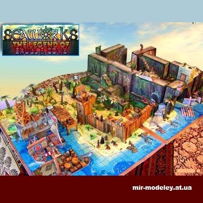 1566 igrovoe pole dlja nastolnoj igry legend of skull cove worldworks iz bumagi razvertka shablon papercraft skachat besplatno mir bumazhnogo mod 957ac18.jpg