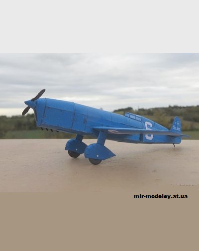 №1660 - Спортивный самолет Caudron C362 (Criquet) из бумаги — развертка (шаблон) papercraft скачать бесплатно | Мир бумажного моделирования