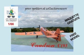 1677 legkij mnogocelevoj samolet caudron c193 criquet iz bumagi razvertka shablon papercraft skachat besplatno mir bumazhnogo modelirovanija 743405a.jpg