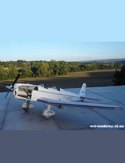 №1902 - Легкий многоцелевой самолет Caudron C.600 Ailgon (Criquet) из бумаги — развертка (шаблон) papercraft скачать бесплатно | Мир бумажного моделирования