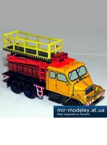 №2085 - Praga V3S - montážní plošina (minimodel) из бумаги — развертка (шаблон) papercraft скачать бесплатно | Мир бумажного моделирования