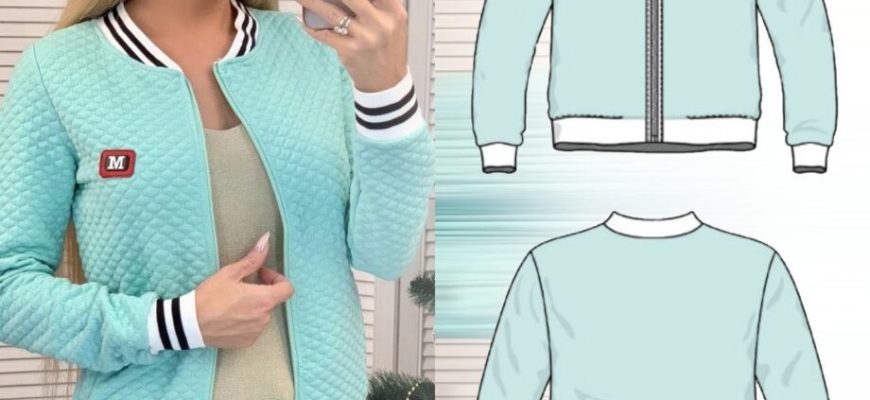 vykrojka zhenskoj ljogkoj kurti bombera 7b7f011.jpg